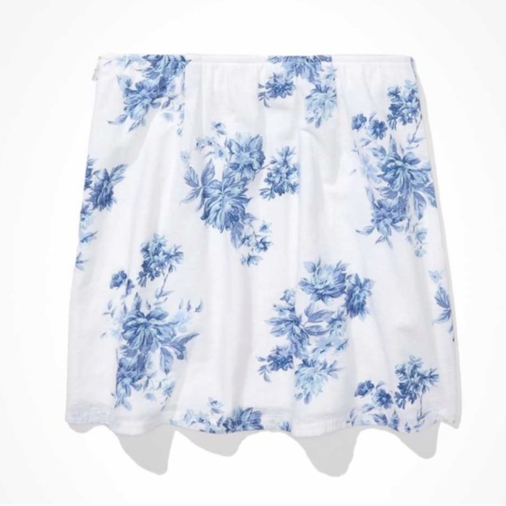 Floral Canvas American Eagle Mini Skirt - Picture 2 of 7